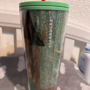 Starbucks Glitter Tumbler with Straw